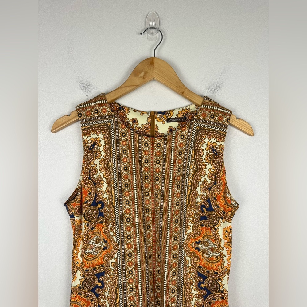 J MCLAUGHLIN Sophia Catalina Cloth Paisley Sleeveless Midi Dress Women’s Sz S - Picture 5 of 9